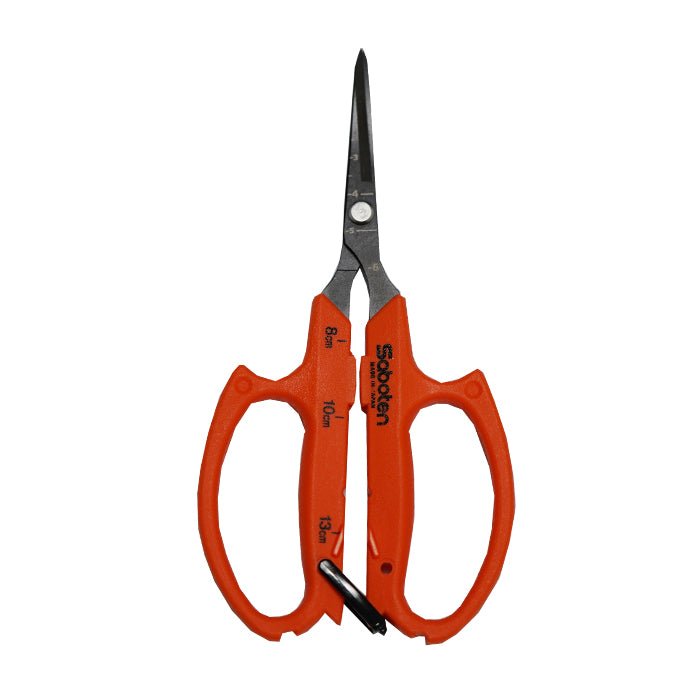 Saboten PFAS Free Fluorine Coated Curved Blade Automatic Trimming Scissors Orange (PT-21) - BetterGrow Hydro