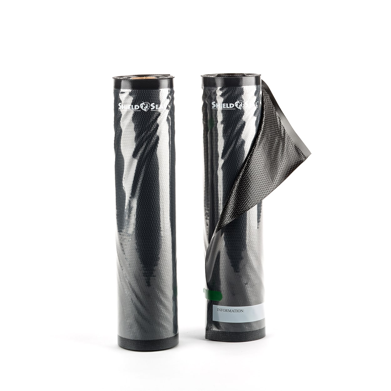 Shield N Seal Clear and Black Vacuum Sealer Rolls - 11" X 19.5' (2/pack) - BetterGrow Hydro