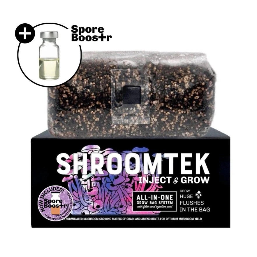 ShroomTek + Spore Boostr All - In - One Mushroom Grow Bag - BetterGrow Hydro