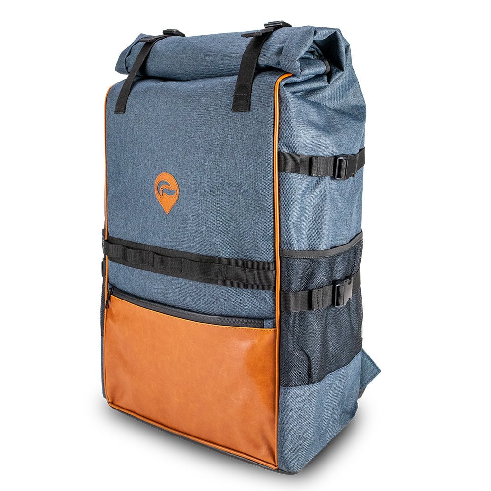 SkunkGuard Odor - Proof Explorer Roll Up Back - Pack - Blue/Brown - BetterGrow Hydro