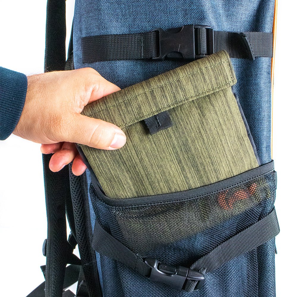 SkunkGuard Odor - Proof Explorer Roll Up Back - Pack - Blue/Brown - BetterGrow Hydro