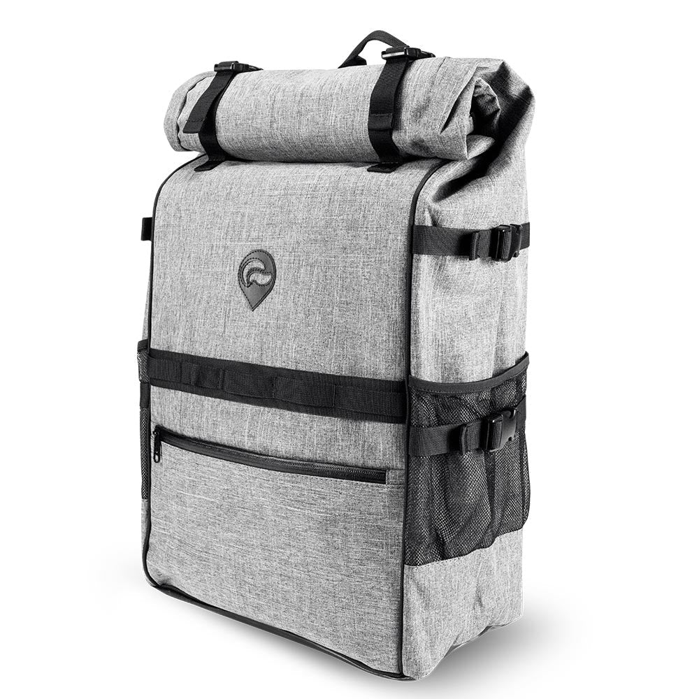 SkunkGuard Odor - Proof Explorer Roll Up Back - Pack - Gray - BetterGrow Hydro