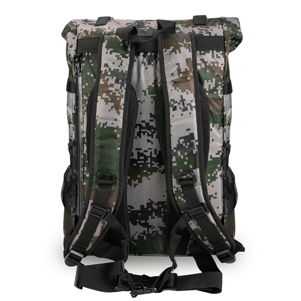SkunkGuard Odor - Proof Explorer Roll Up Back - Pack - Green Pixel Camo - BetterGrow Hydro