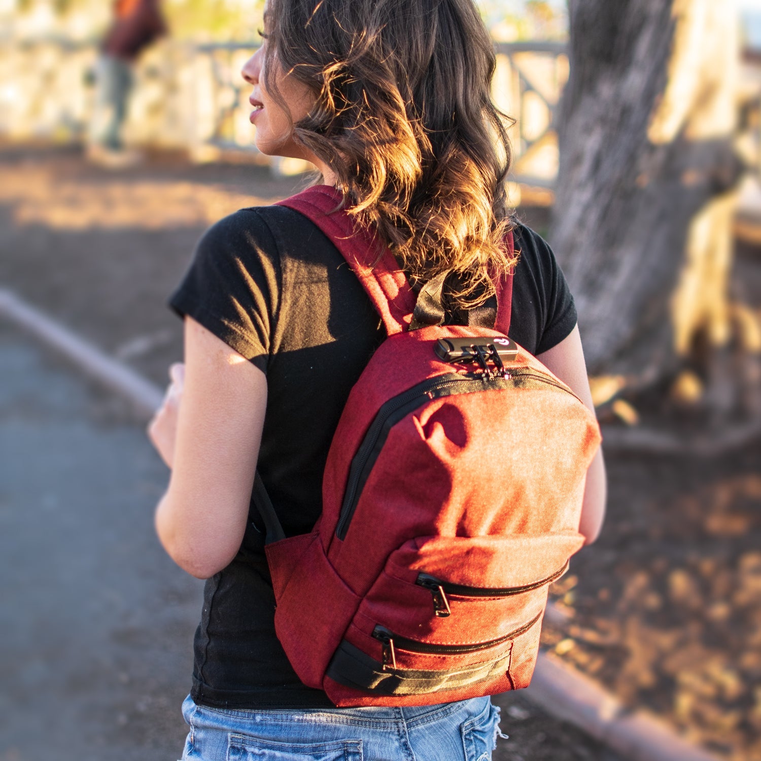 SkunkGuard Odor - Proof Mini Backpack - Black - BetterGrow Hydro