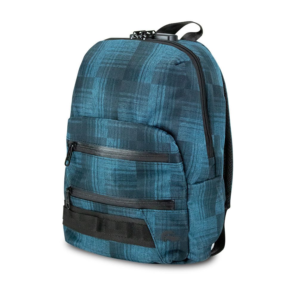 SkunkGuard Odor - Proof Mini Backpack - Blue Plaid - BetterGrow Hydro