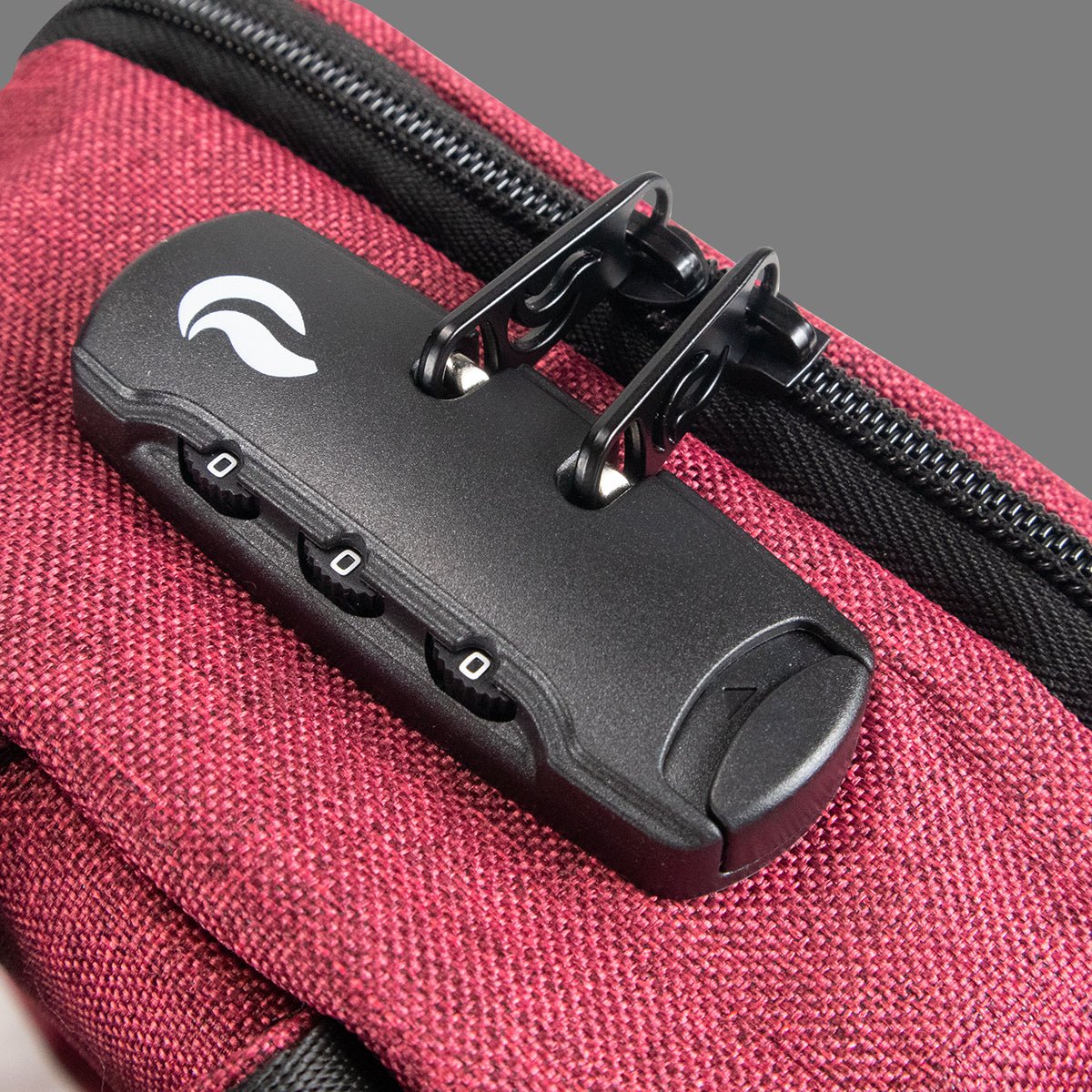 SkunkGuard Odor - Proof Mini Backpack - Burgundy - BetterGrow Hydro