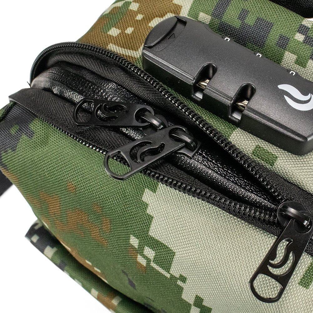 SkunkGuard Odor - Proof Mini Backpack - Green Pixel Camo - BetterGrow Hydro