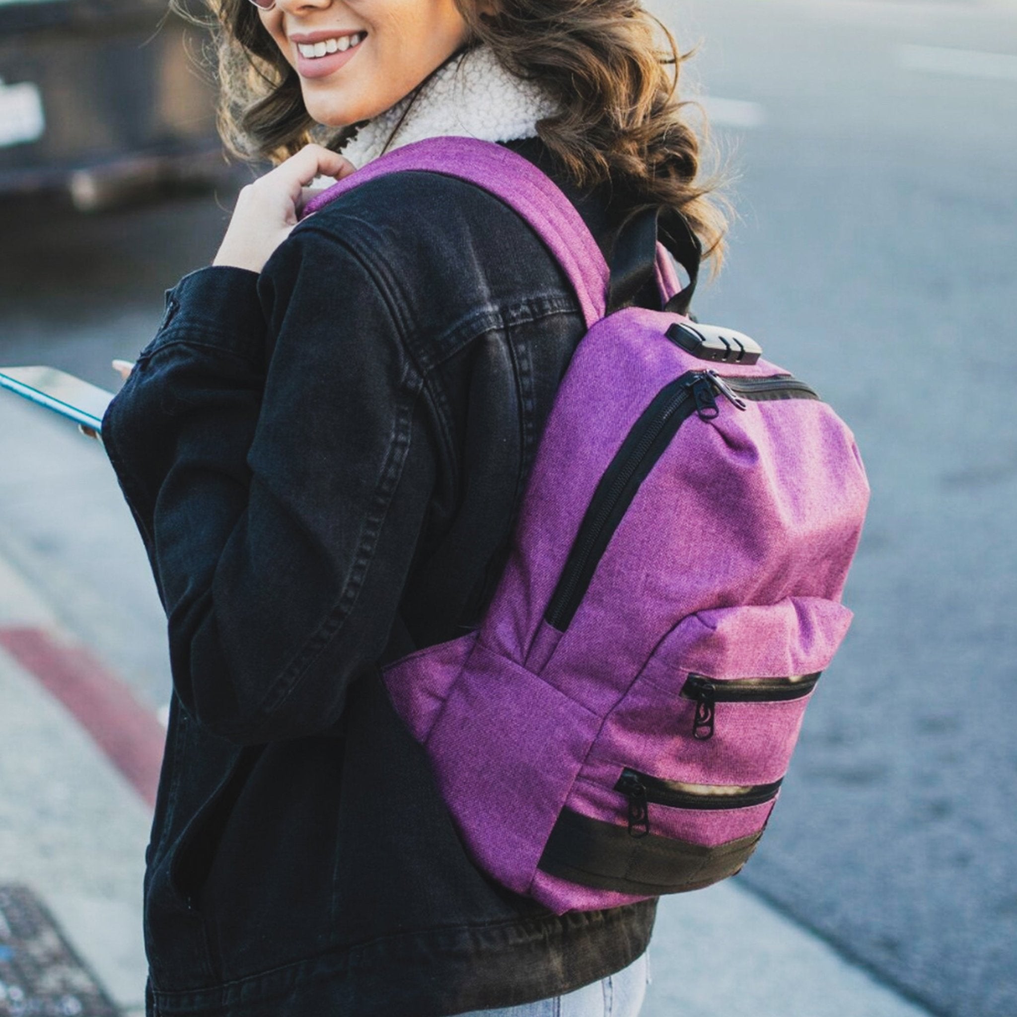 SkunkGuard Odor - Proof Mini Backpack - Green Pixel Camo - BetterGrow Hydro