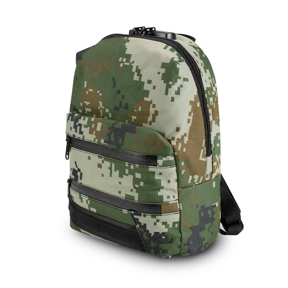 SkunkGuard Odor - Proof Mini Backpack - Green Pixel Camo - BetterGrow Hydro