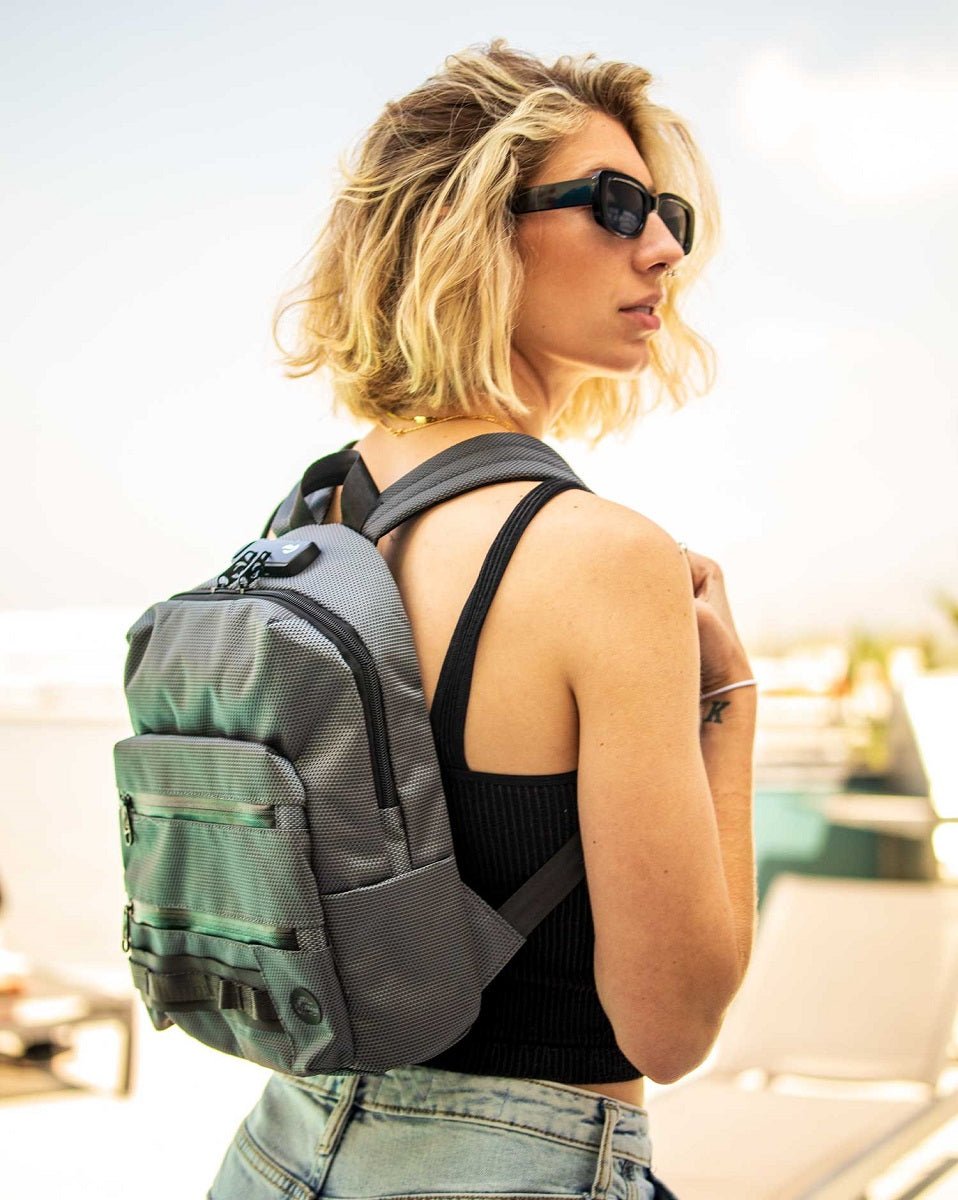 SkunkGuard Odor - Proof Mini Backpack - Slate Gray - BetterGrow Hydro