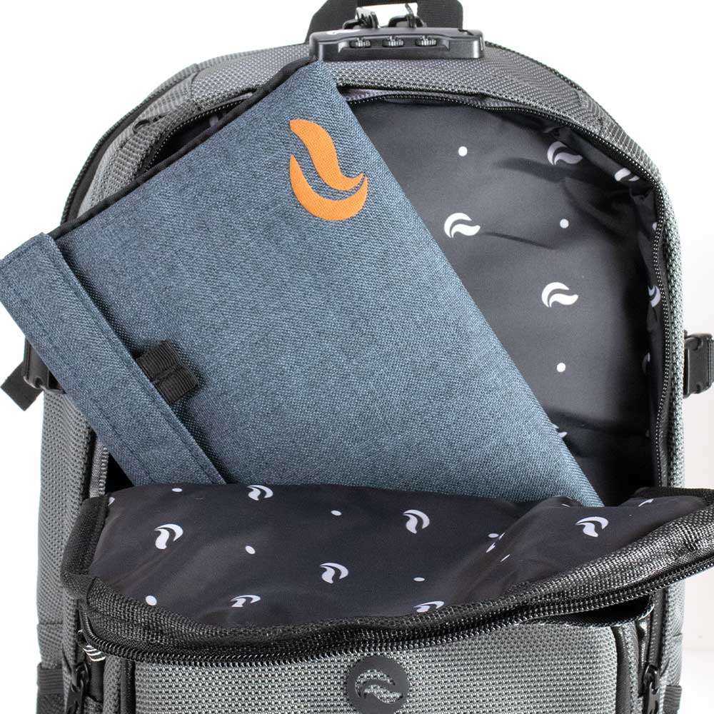 SkunkGuard Odor - Proof Nomad Backpack - Metal Gray - BetterGrow Hydro