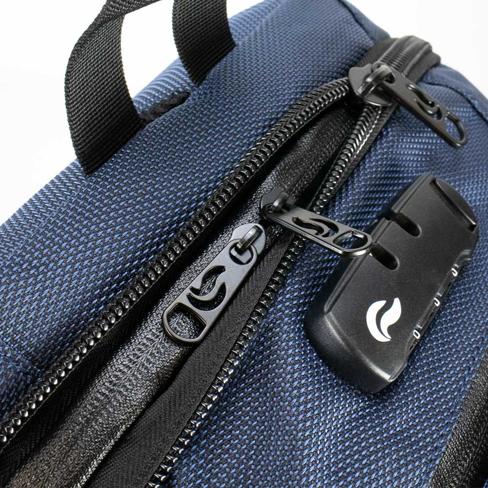 SkunkGuard Odor - Proof Nomad Backpack - Navy - BetterGrow Hydro