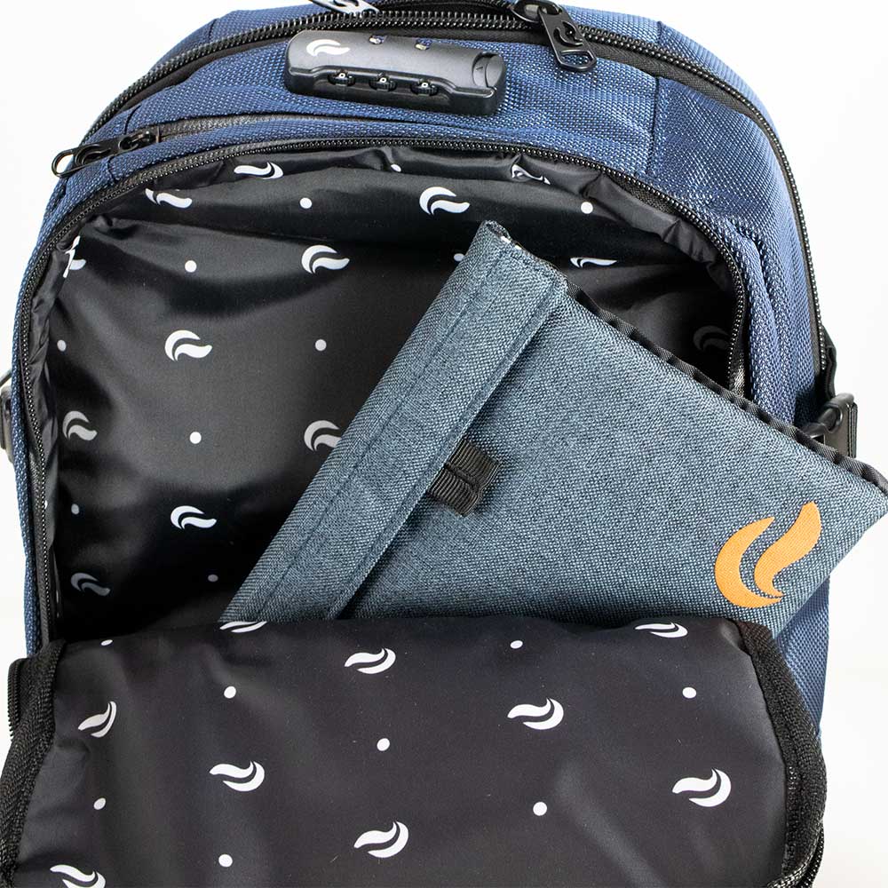 SkunkGuard Odor - Proof Nomad Backpack - Navy - BetterGrow Hydro