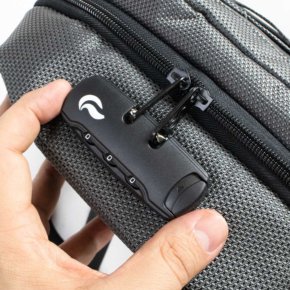 SkunkGuard Odor - Proof Small Kross Bag - Metal Gray - BetterGrow Hydro