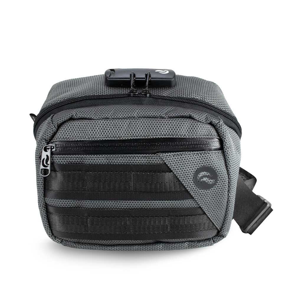 SkunkGuard Odor - Proof Small Kross Bag - Metal Gray - BetterGrow Hydro