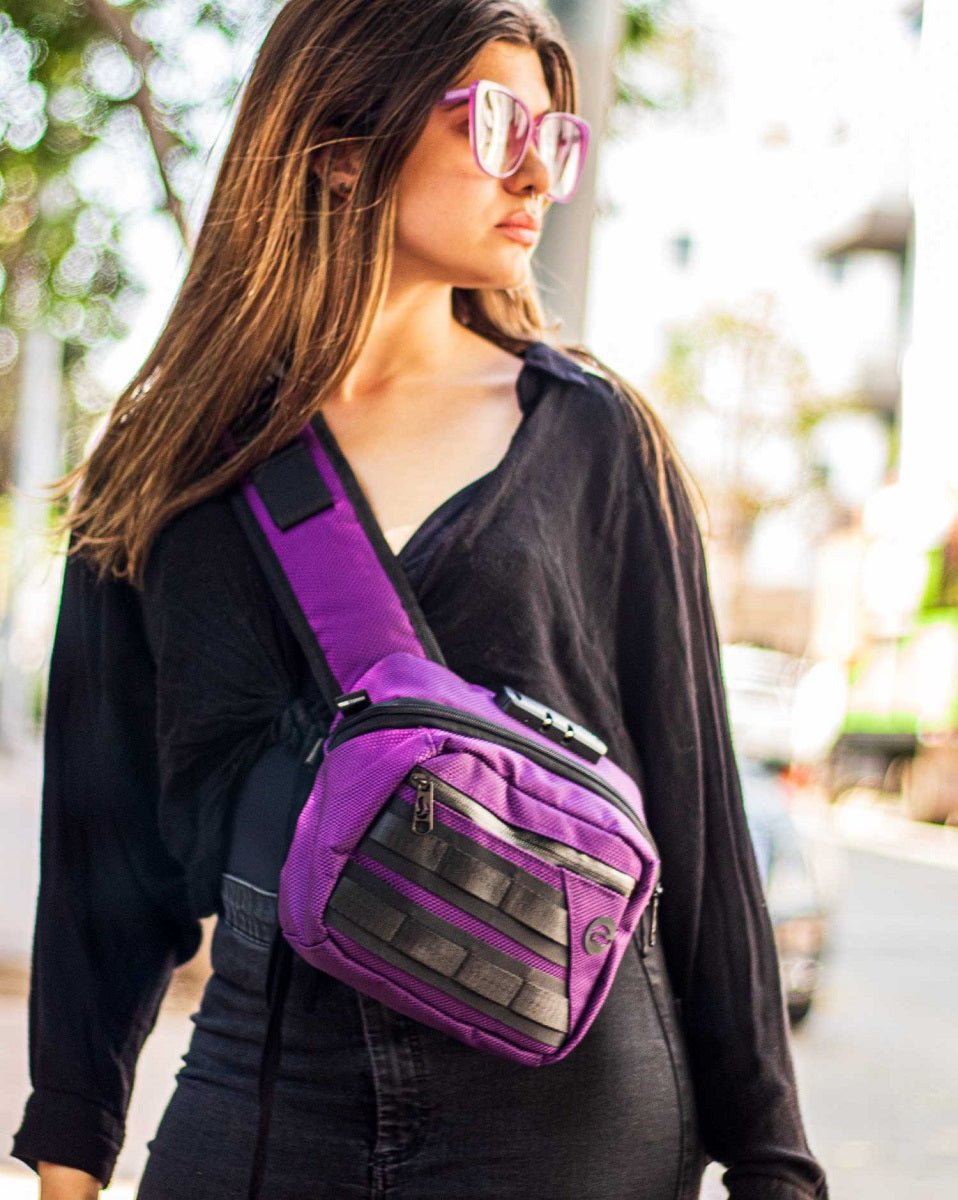 SkunkGuard Odor - Proof Small Kross Bag - Purple - BetterGrow Hydro