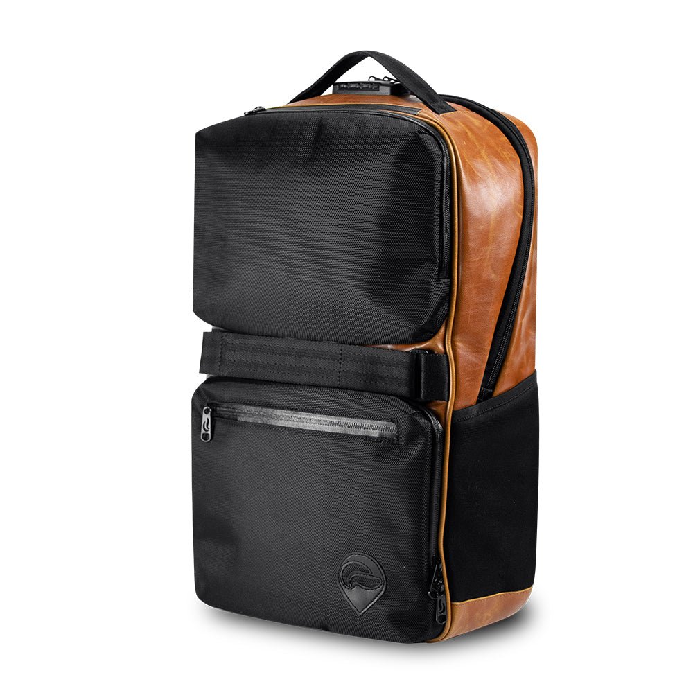 SkunkGuard Odor - Proof Soho Backpack - Black/Brown - BetterGrow Hydro