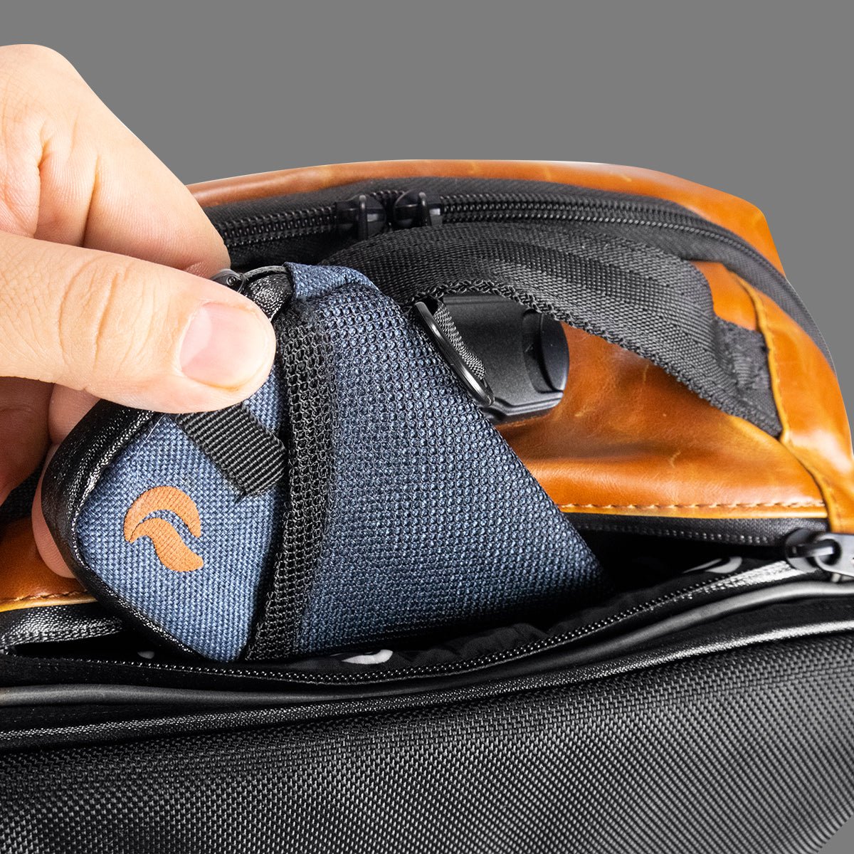 SkunkGuard Odor - Proof Soho Backpack - Black/Brown - BetterGrow Hydro