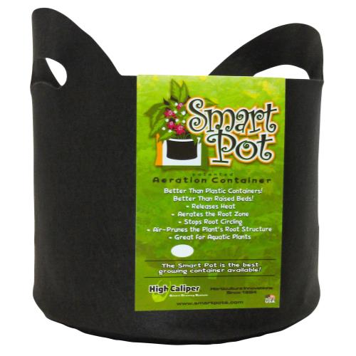 Smart Pot Black 5 Gallon w/ handles - BetterGrow Hydro