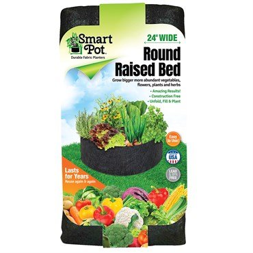 Smart Pot Round Raised Bed Black - BetterGrow Hydro
