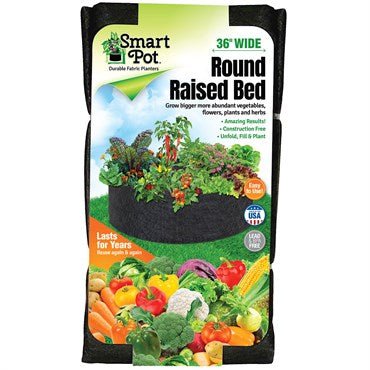 Smart Pot Round Raised Bed Black - BetterGrow Hydro