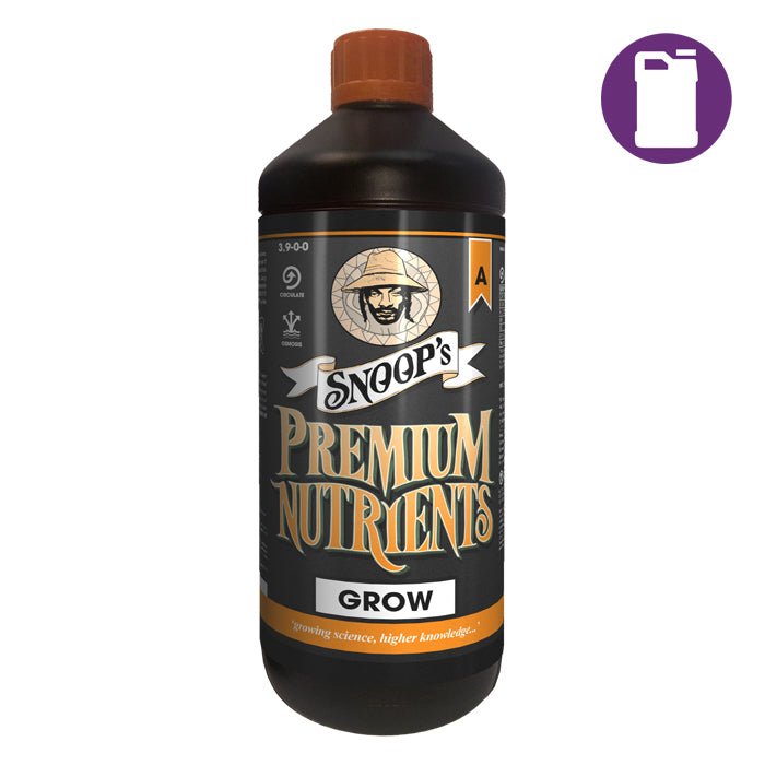 Snoop's Premium Nutrients Grow A Non-Circulating 3.6-0-0 (Soil, Hydro Run To Waste) - BetterGrow Hydro