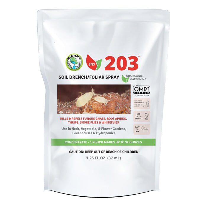 SNS 203 Soil Drench & Foliar Spray Pouch 1.25 fl oz (10pcs/Pack) - BetterGrow Hydro