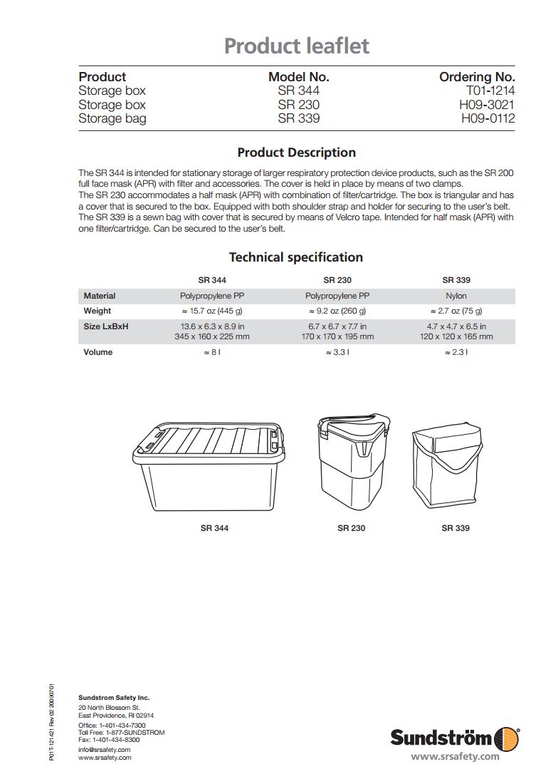 Sundstrom SR 230 Storage Box - BetterGrow Hydro
