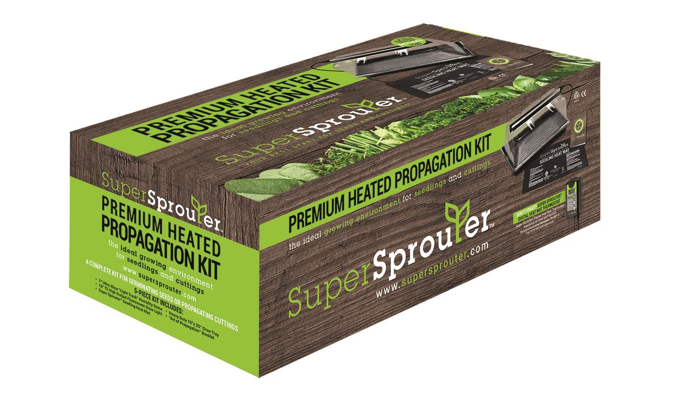 Super Sprouter Premium Heated Propagation Kit with T5 Light - BetterGrow Hydro