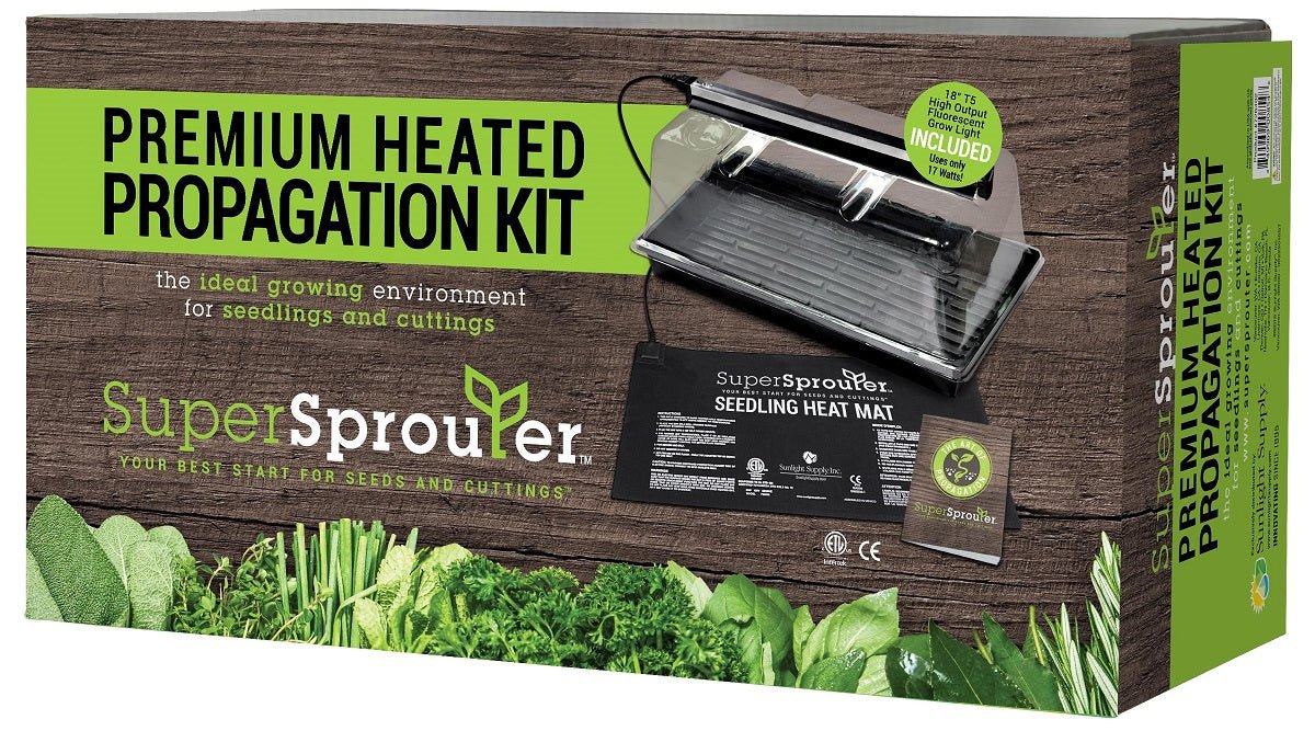 Super Sprouter Premium Heated Propagation Kit with T5 Light - BetterGrow Hydro