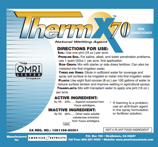 Therm X - 70 Natural Wetting Agent - BetterGrow Hydro