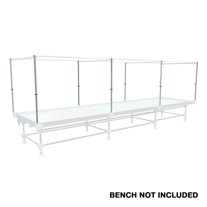 Trellis Box C Galvanized steel 4.5ft Trellis Vertical Poles with plastic cap and hanging clip (4 Count/box) - BetterGrow Hydro