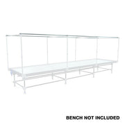 Trellis Box E Galvanized steel 6.5ft long Horizontal Trellis Side Bars and connectors (4 count/box) - BetterGrow Hydro