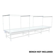 Trellis Bx D4 Galvanized steel 4ft long Horizontal Trellis Cross Bars and connectors (4 count/box) - BetterGrow Hydro