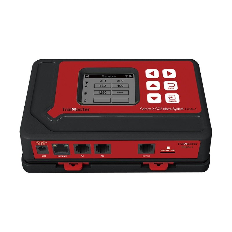 TrolMaster Carbon - X CO2 Alarm System with Cable Set & Smartphone App (CDA - 1) - BetterGrow Hydro