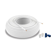 TrolMaster Hydro - X 500ft RJ12 White Cable Roll w/ 100x Connector and Connector Covers (ECS - 500) - BetterGrow Hydro