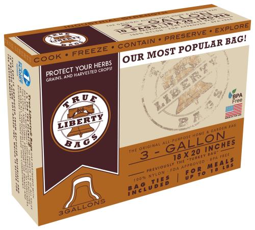 True Liberty 3 Gallon Bags 18 in x 20 in (25/pack) - BetterGrow Hydro