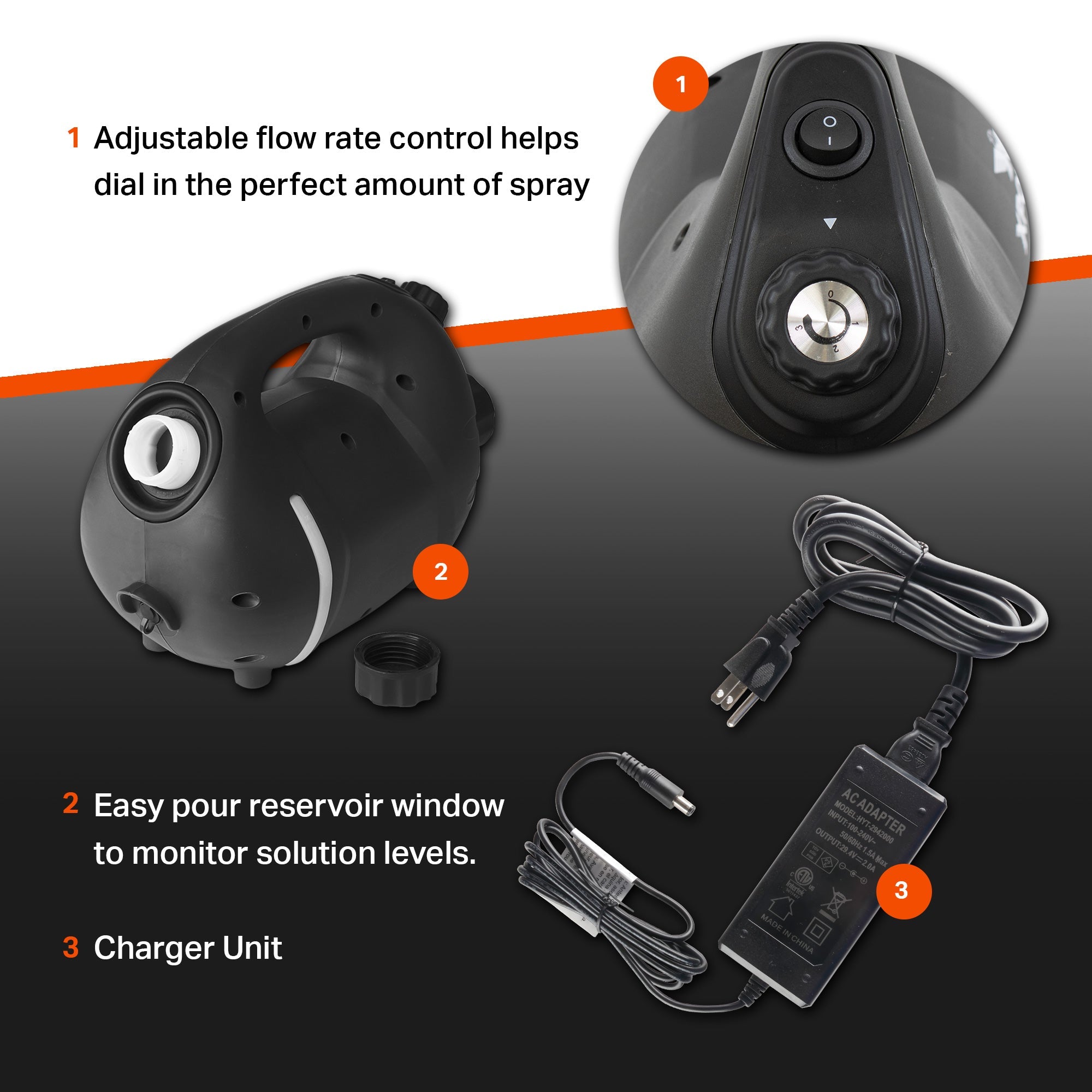 XPOWER F - 8B ULV Cold Fogger Battery Powered Rechargeable Cordless Sprayer - BetterGrow Hydro