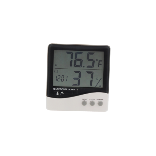 12 Metal Patio Thermometer & Hygrometer