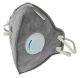 Grower's Edge Clean Room Vertical Fold-Flat Active Carbon Respirator Mask w/ Valve